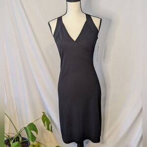 NWT - Kenneth Cole V Neck Lace Back Sleeveless Little Black Dress - XS